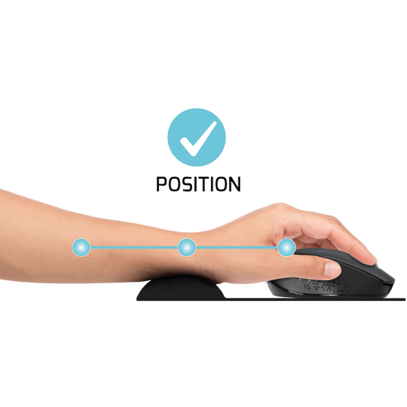 Port Ergonomic Gel Mouse Pad - Black 4 900717 Wr 04