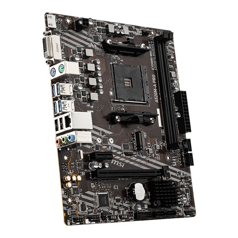 Msi A520M-A Pro Am4 Amd Matx Gaming Motherboard 3 A520M A Pro Wr 02