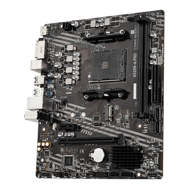 Msi A520M-A Pro Am4 Amd Matx Gaming Motherboard 4 A520M A Pro Wr 03