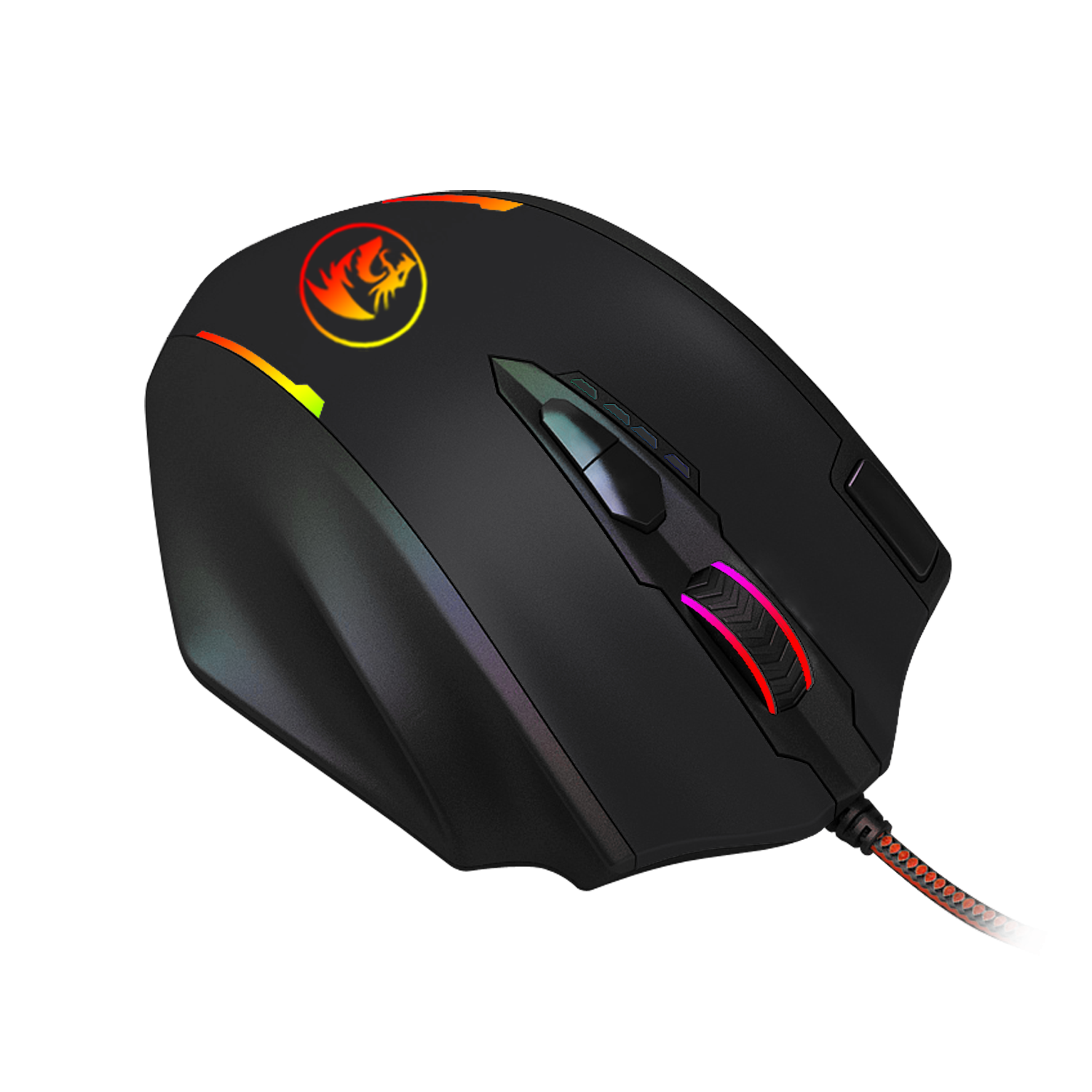 Redragon Impact 12400Dpi Mmo Gaming Mouse - Black 4 M908 4
