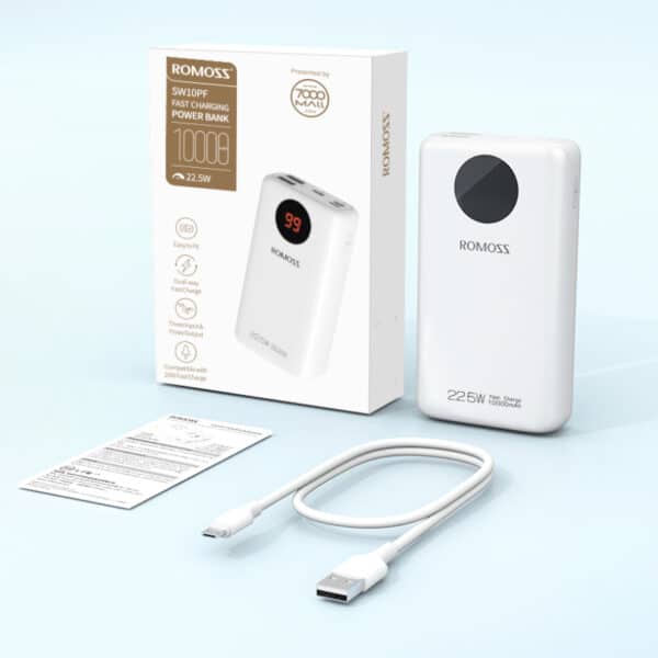 Romoss Power Bank 10000Mah 22.5W Wh