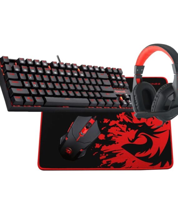 REDRAGON 4IN1 Mechanical Gaming Combo Mouse|Mouse Pad|Headset|Mechanical Keyboard