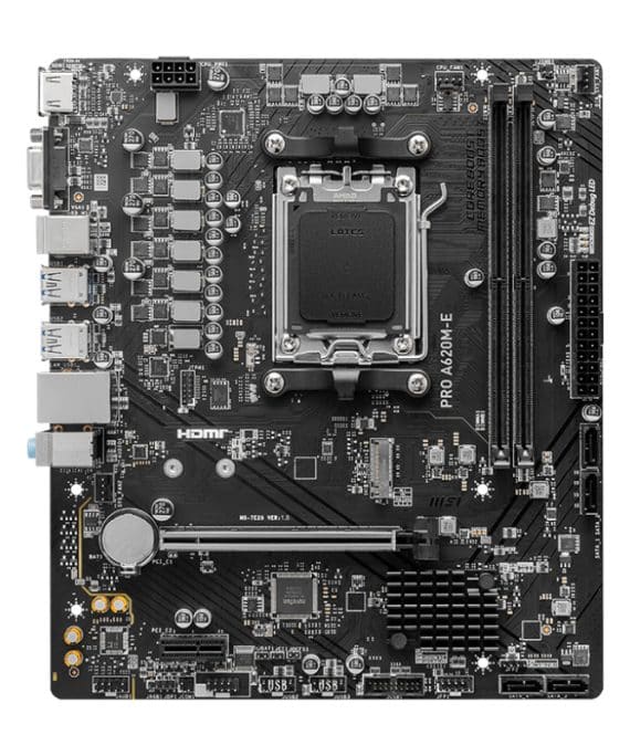 MSI PRO A620M-E AMD AM5 mATX Gaming Motherboard