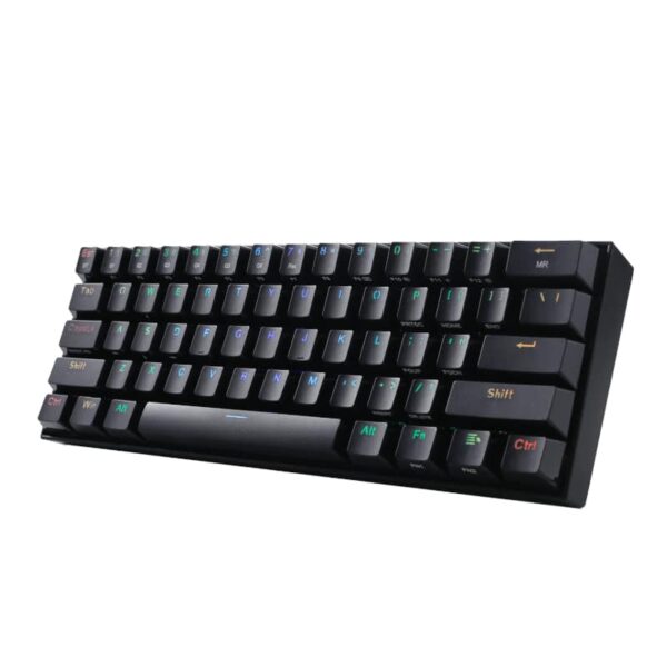 Redragon Draconic Pro Mechanical 61 Key|Bluetooth 5.0|Rgb 9 Colour Modes|Rechargable Battery|Type-C Charging Cable Gaming Keyboard - Black 2 Redragon Draconic Pro Mechanical 61 Key|Bluetooth 5.0|Rf|Rgb Rechargable Battery|Type-C Charging Cable Gaming Keyboard - Black