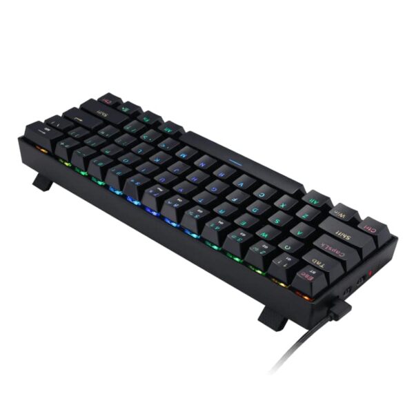 Redragon Draconic Pro Mechanical 61 Key|Bluetooth 5.0|Rgb 9 Colour Modes|Rechargable Battery|Type-C Charging Cable Gaming Keyboard - Black 3 Redragon Draconic Pro Mechanical 61 Key|Bluetooth 5.0|Rf|Rgb Rechargable Battery|Type-C Charging Cable Gaming Keyboard - Black