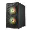 FSP CST130A |Micro-ATX | Mini-ITX | Gaming Chassis | 3x 120mm RGB Fans included | Tempered Glass Side Panel | Black