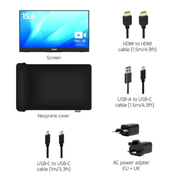 Port Portable Monitor 15.6&Quot; Fhd - Non Touch