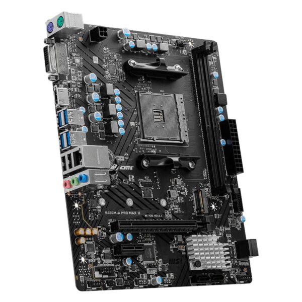 Msi B450M-Apro Max Ii Amd Am4 Matx Gaming Motherboard 4 B450M Apromaxii Wr 04