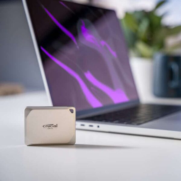 Crucial X9 Pro For Mac 2Tb Type-C Portable Ssd 5 Crucial X9 Pro For Mac Macbook Air Lifestyle Image 13 2
