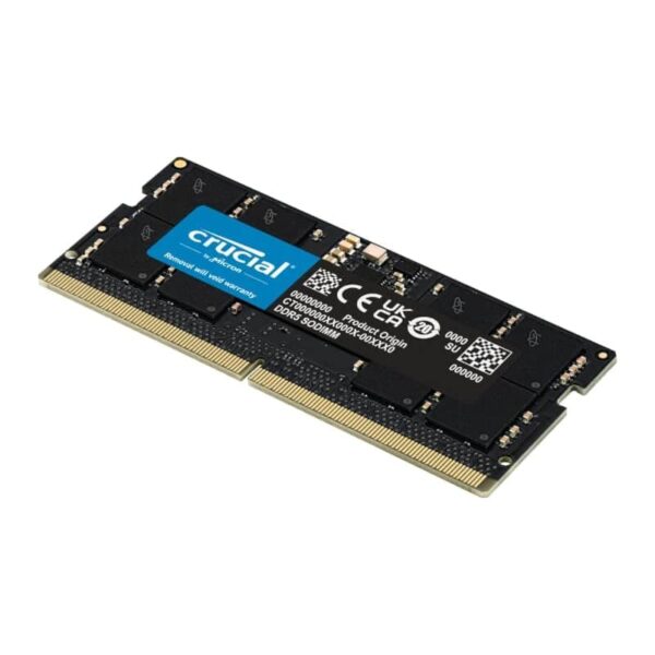 Crucial 24Gb 5600Mhz Ddr5 Sodimm Notebook Memory 2 Ct24G56C46S5 Wr 02A