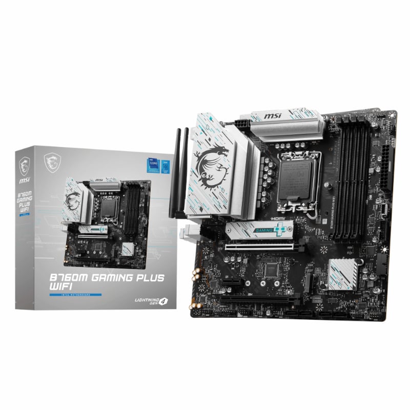 Msi B760M Gaming Plus Wifi Ddr5 Intel Lga1700 M-Atx Gaming Motherboard 1 Msi B760M Gaming Plus Wifi Ddr5 Intel Lga1700 M-Atx Gaming Motherboard