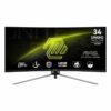 MSI MAG 345CQR Curved Gaming Monitor 3440x1440 (UWQHD) VA 1ms 180Hz