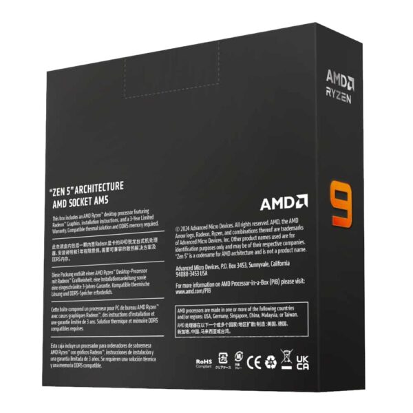 Amd Ryzen 9 9900X 12-Core 4.4Ghz Am5 Cpu