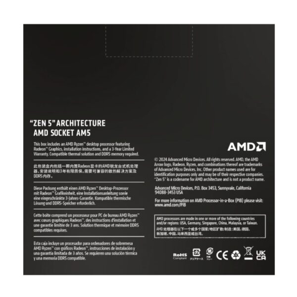 Amd Ryzen 9 9900X 12-Core 4.4Ghz Am5 Cpu
