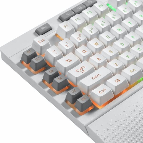 Redragon Shiva Membrane Keyboard - White 6 Redragon Shiva Membrane Keyboard - White