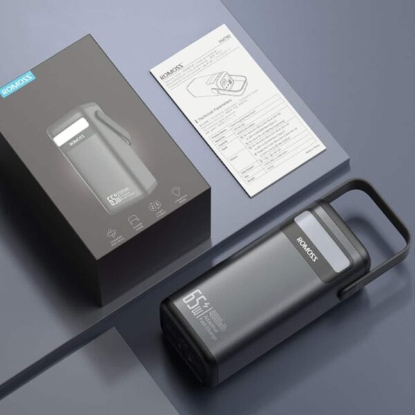 Romoss Pmt40 Ezcarry Pro 40000Mah 65W Fast Charge Power Bank - Black 6 Romoss Pmt40 Ezcarry Pro 40000Mah 65W Fast Charge Power Bank - Black