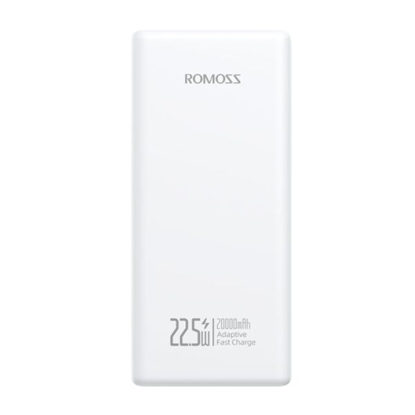Romoss Prc20 20000Mah 22.5W Fast Charge Power Bank – White 2 Prc20 151 1133H Wr 02.Jpg