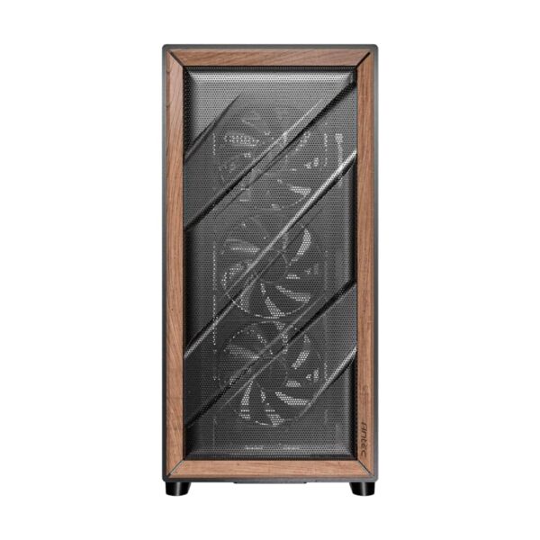Antec Flux Atx Wood Mid Tower Gaming Chassis – Black