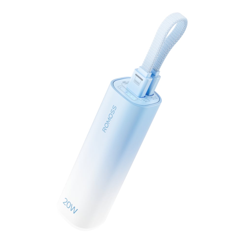 Romoss Psc05 5000Mah 20W Mini Power Bank – Blue 1 Romoss Psc05 5000Mah 20W Mini Power Bank – Blue
