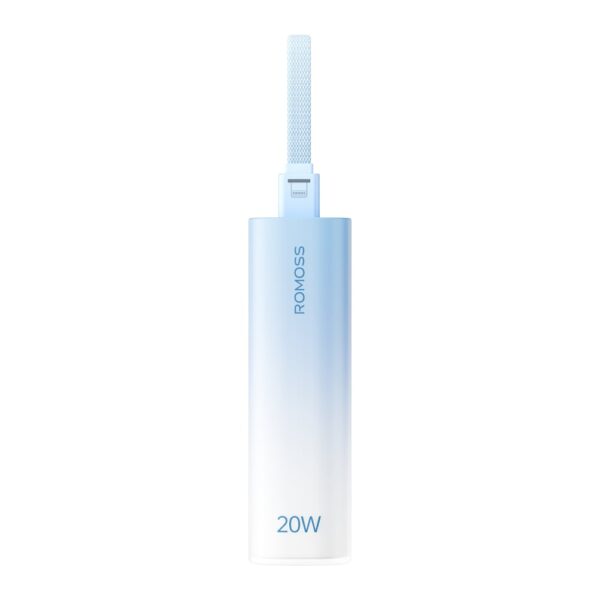 Romoss Psc05 5000Mah 20W Mini Power Bank – Blue 3 Romoss Psc05 5000Mah 20W Mini Power Bank – Blue