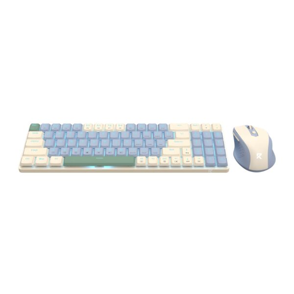 Redragon Bs8772 Wireless Keyboard And Mouse Combo - Cream/Blue 3 Rd Bs 8772Cb Wr 03.Jpg