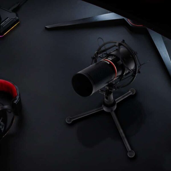 Redragon Blazar Cardioid Usb Gaming Mic And Tripod - Black