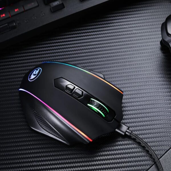Redragon Vampire Elite Wireless 16000Dpi|8 Button|Ergonomic Design|P3335 Optical Sensor|Type-C Cable|Rgb Backlit Gaming Mouse - Black 6 Rd M686Rgb Wr 01.Jpg