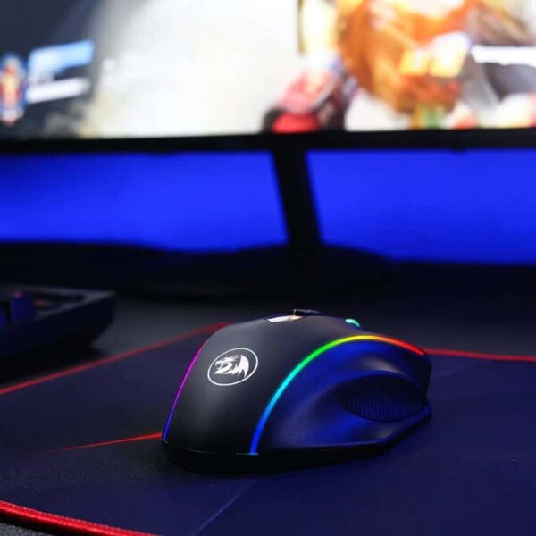 Redragon Vampire Elite Wireless 16000Dpi|8 Button|Ergonomic Design|P3335 Optical Sensor|Type-C Cable|Rgb Backlit Gaming Mouse - Black 5 Rd M686Rgb Wr 05.Jpg