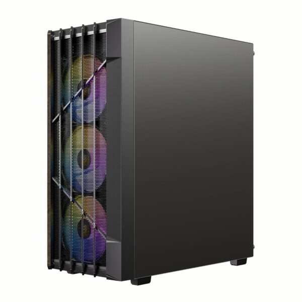 Antec Ax63 Wood Argb Atx Mid Tower Gaming Chassis - Black