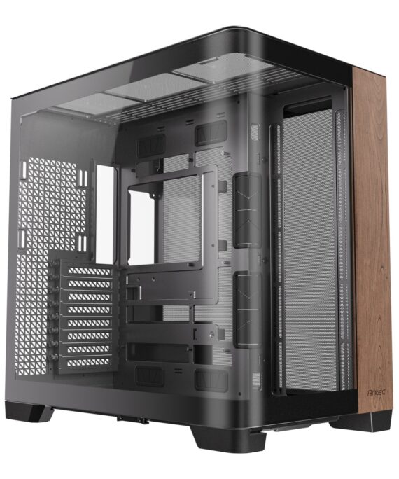 Antec C8 Curved Wood E-ATX | ATX | Micro-ATX | ITX Dual Chamber Gaming Chassis - Black