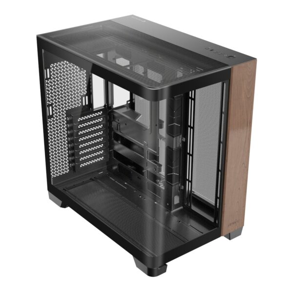 Antec C8 Curved Wood E-Atx | Atx | Micro-Atx | Itx Dual Chamber Gaming Chassis - Black