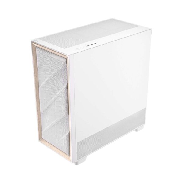 Antec Flux Mid-Tower E-Atx Gaming Chassis Wood Front Panel - White