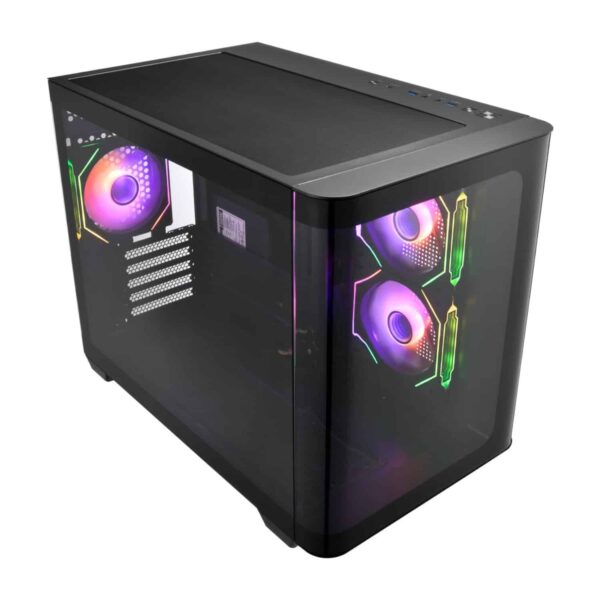 Fsp S380 Argb M-Atx Mid Tower Gaming Chassis - Black