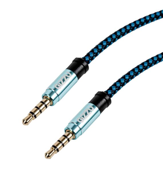 Gizzu 3.5mm AUX Cable 1.5m - Black/Blue