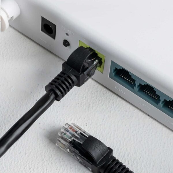 Gizzu Cat6 Utp Fly Lead Ethernet Network Cable 20Cm - Black