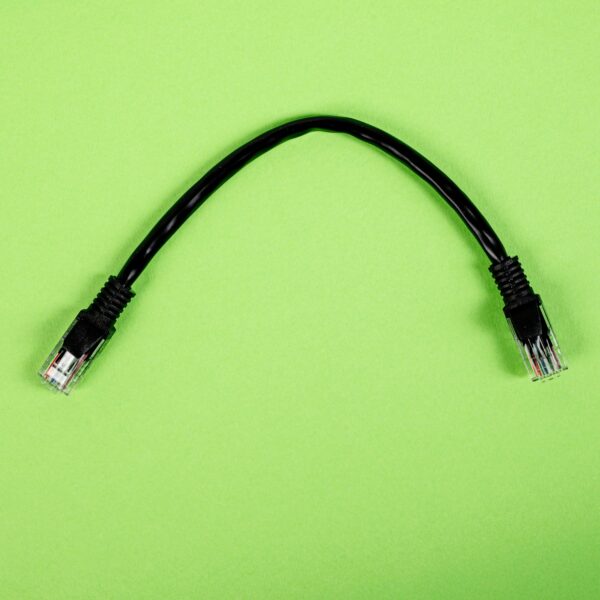 Gizzu Cat6 Utp Fly Lead Ethernet Network Cable 20Cm - Black