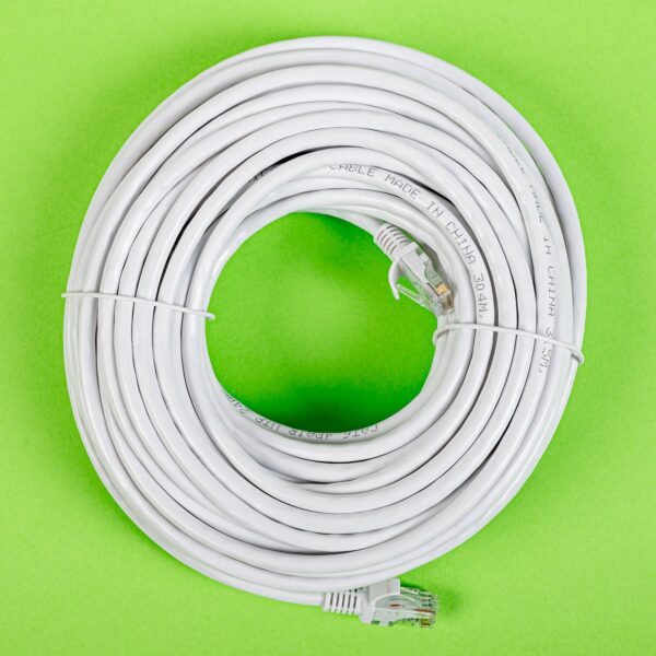 Gizzu Cat6 Utp Fly Lead Ethernet Network Cable 20M – White