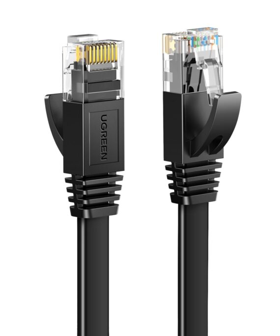 UGREEN NW102 Cat6 U/UTP Flat Ethernet Cable 8m - Black