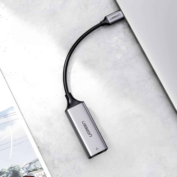 Ugreen Cm199-50737 Type-C To Gigabit Ethernet Adapter - Silver 5 Ugreen Cm199-50737 Type-C To Gigabit Ethernet Adapter - Silver
