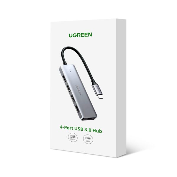 Ugreen Cm219-70336 4-In-1 Hub | Usb 3.0 | Type-C - Silver