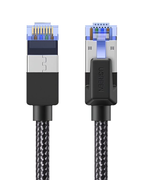 UGREEN Cat8 Nylon Braided Ethernet Cable - 40Gbps with Modular Plugs - 5m