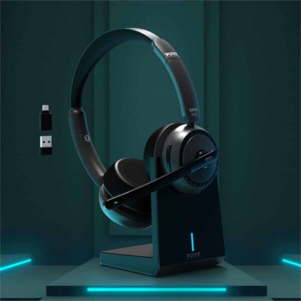 Port Connect On’R 700 Bluetooth Wireless Headset With Noise Cancellation