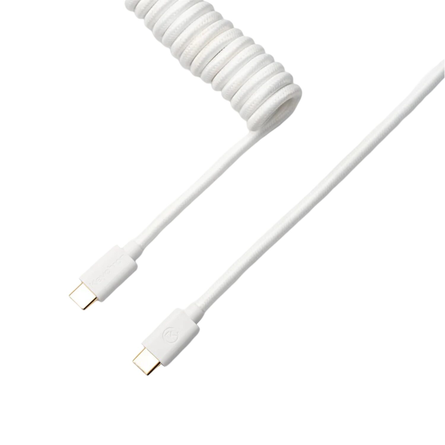 Keychron Coiled Aviator White Cable 1 Keychron Coiled Aviator White Cable