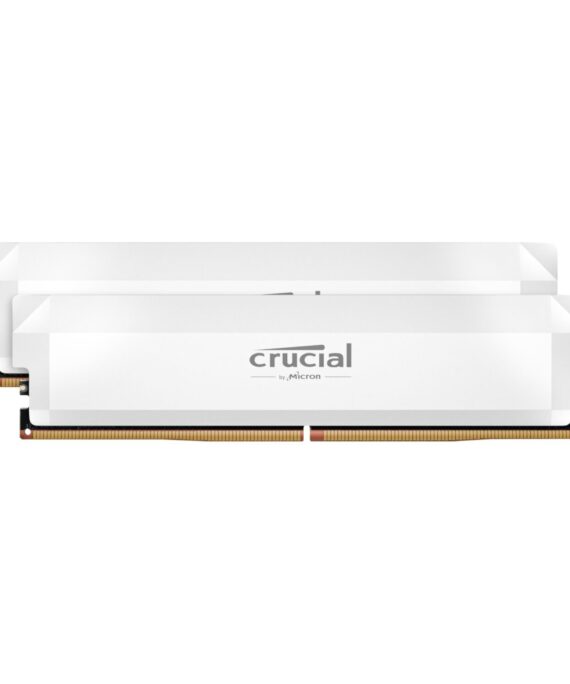 Crucial Pro DDR5 6000MHz 32GB Overclocking Memory Kit – White