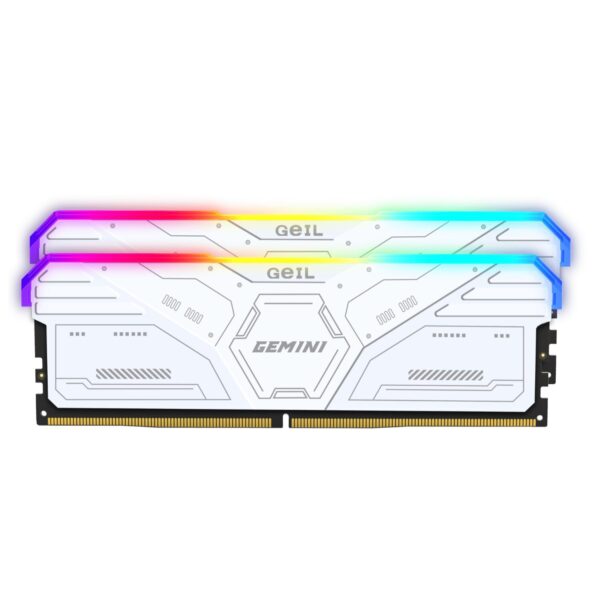 Geil Gemini Rgb 64Gb Kit(2X32Gb) 6000Mhz Ddr5 Desktop Gaming Memory - White 2 Gamsw532Gb6000C38Bdc Wr 01.Jpg