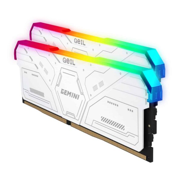 Geil Gemini Rgb 64Gb Kit(2X32Gb) 6000Mhz Ddr5 Desktop Gaming Memory - White 4 Gamsw532Gb6000C38Bdc Wr 02.Jpg