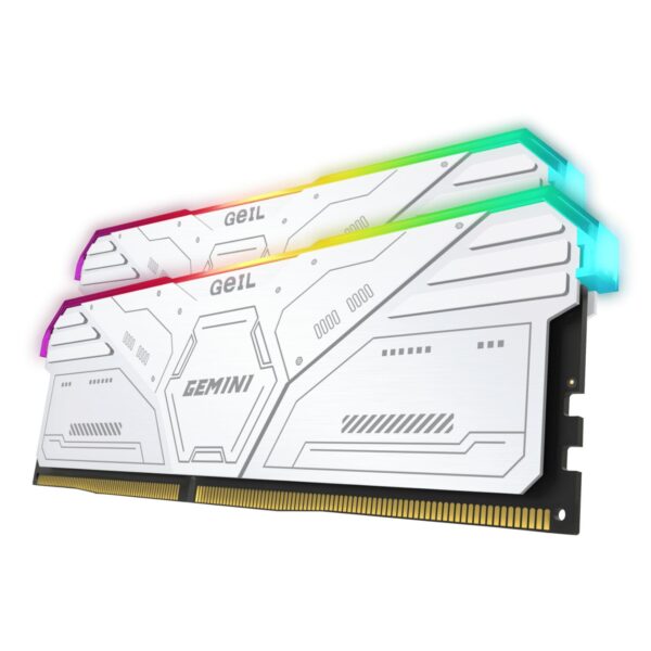 Geil Gemini Rgb 32Gb Kit(2X16Gb) 6000Mhz Ddr5 Desktop Gaming Memory - White