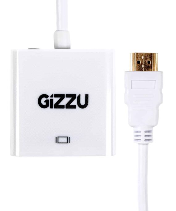 Gizzu 1080P HDMI to VGA Adapter with Audio