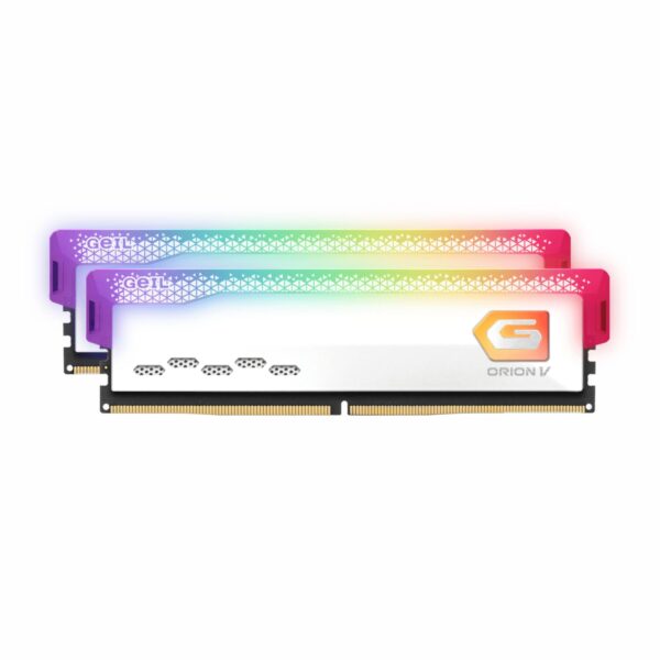 Geil Orion 32Gb Kit(2X16Gb) 6000Mhz Rgb Ddr5 Ram - White