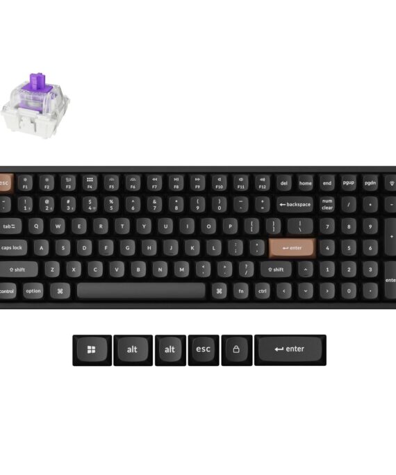Keychron K4 HE Wireless Magnetic Switch Mechanical Keyboard (96% Layout, Gateron Hall Effect Switches)